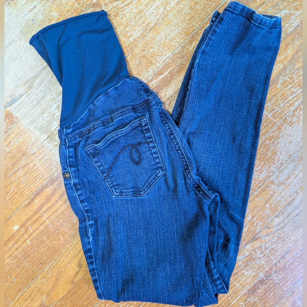 Indigo Blue Skinny Jeans - Deep Blue